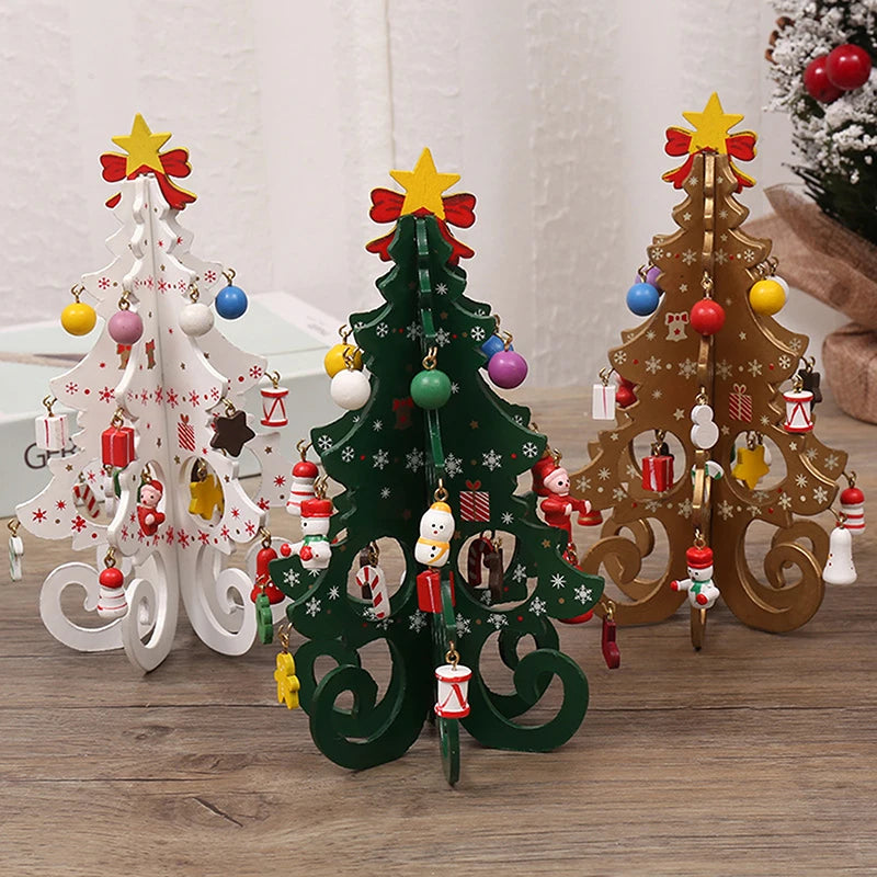 Handgefertigter 3D-Christbaumschmuck aus Holz