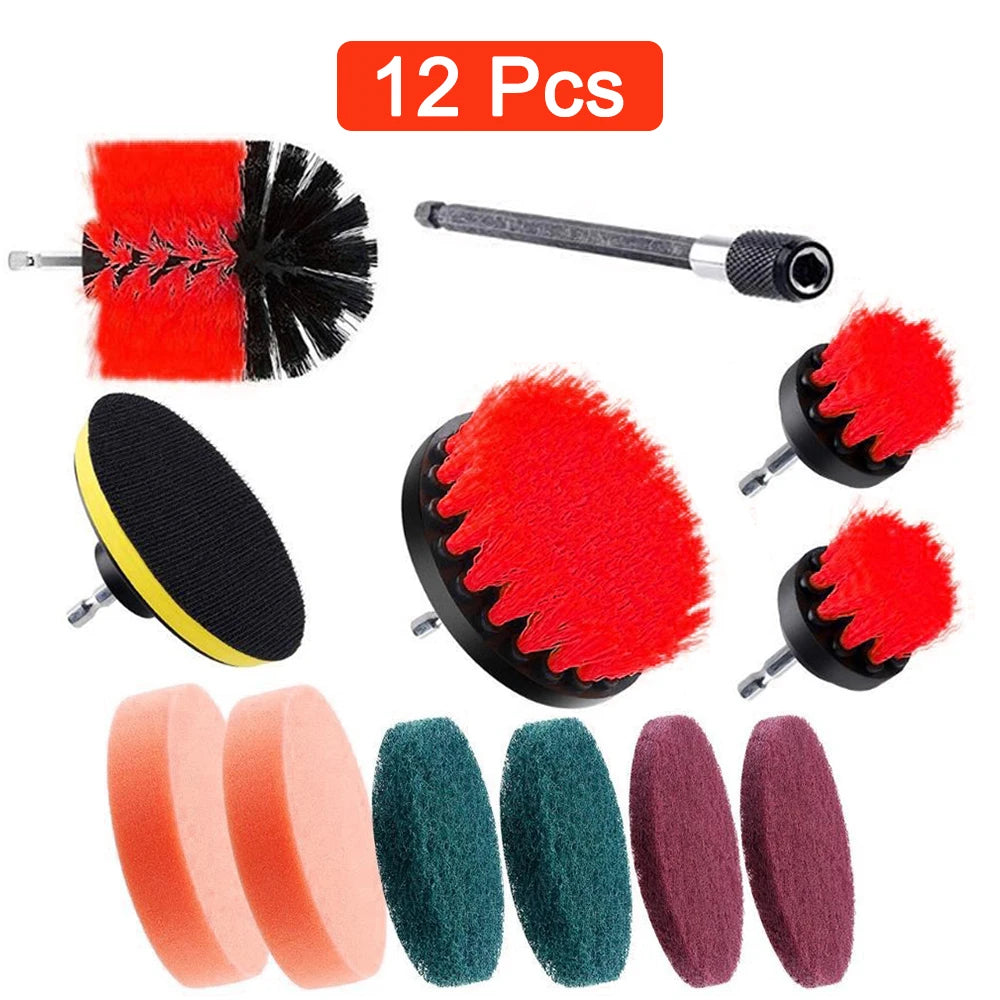 4-Piece Electric Drill Brush Kit for Household Cleaning