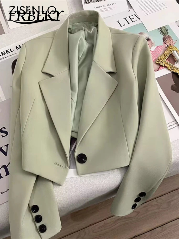 Elegant Spring Blazers- Trendy Korean Style Jackets