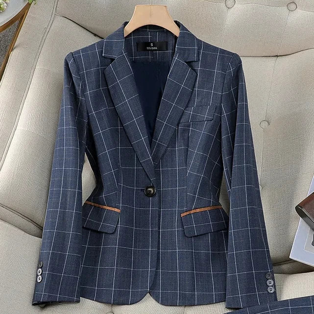 Hochwertige Blazer-Anzughose im britischen Stil für Damen