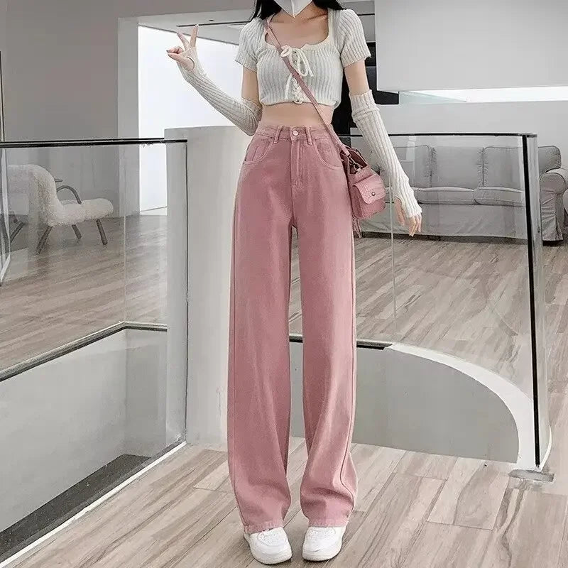 Casual Loose Straight Denim Jeans for Women