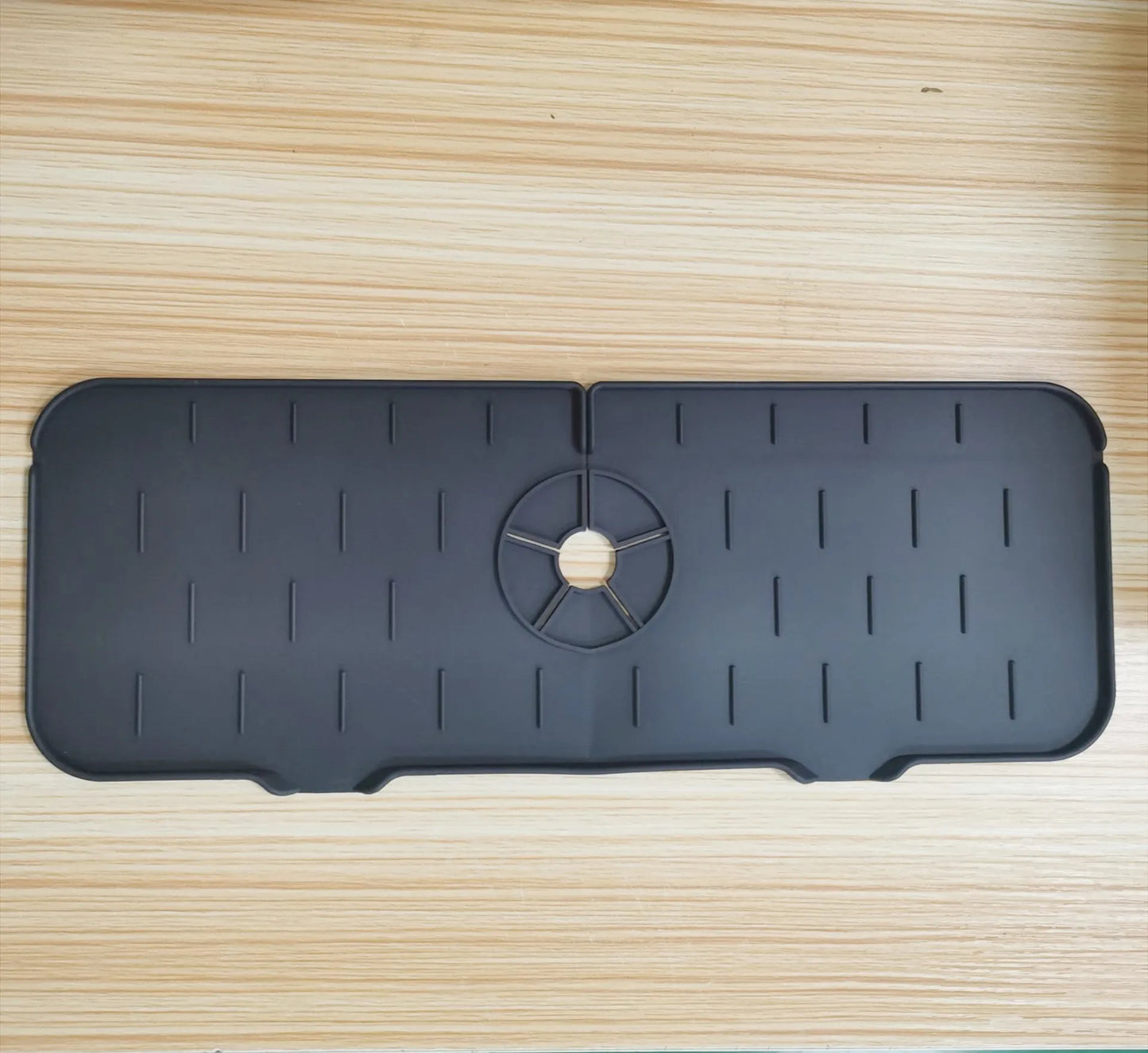 Tapis de robinet d'évier en silicone avec égouttoir en éponge