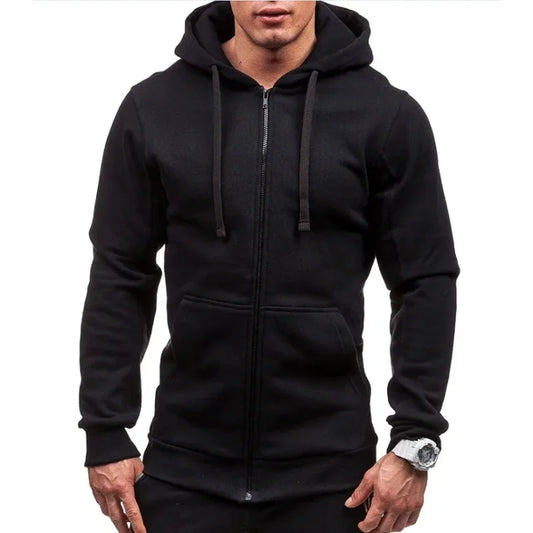 Men's Zipper Hoodie Coat