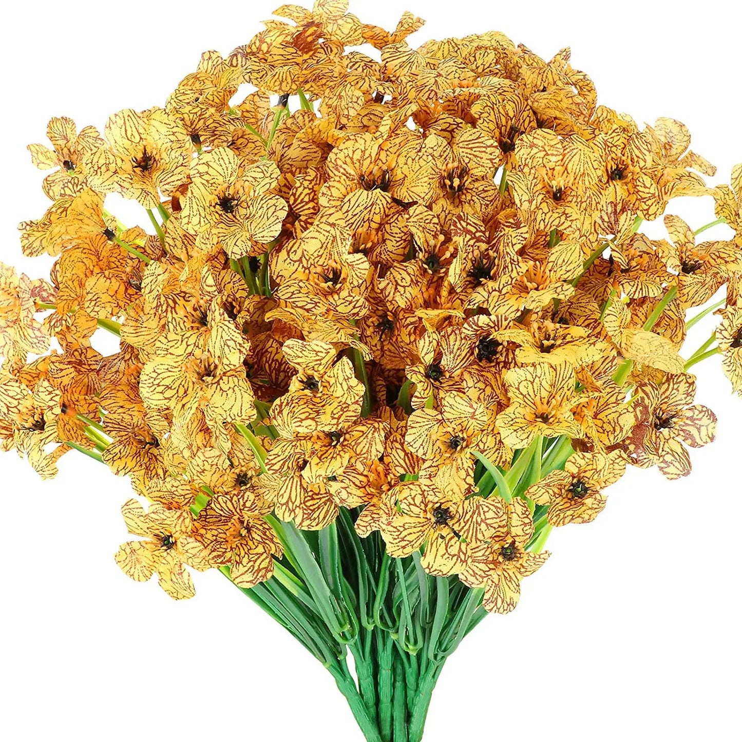 2/6/10 Bundles UV Resistant Outdoor Artificial Flowers