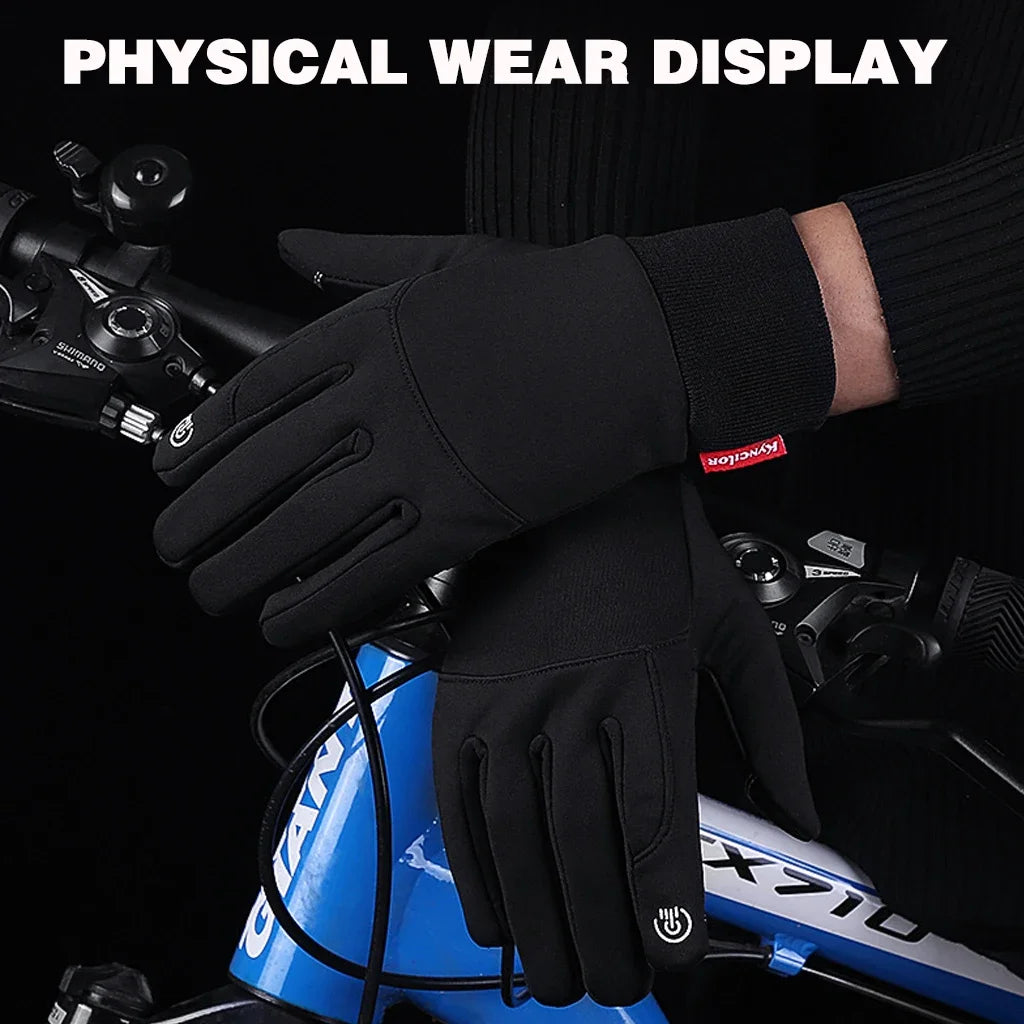 Warm Men's Gloves – Waterproof Touch Screen