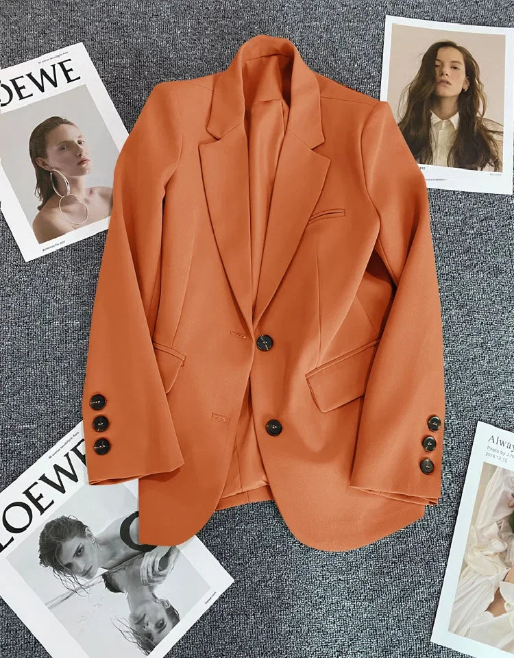 Blazer élégant pour femme de bureau printemps-été