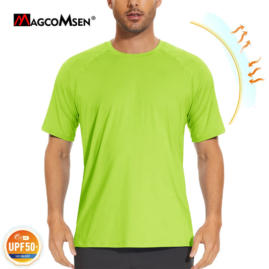 Men's Workout UV T-shirts - Crew Neck Gym Wears