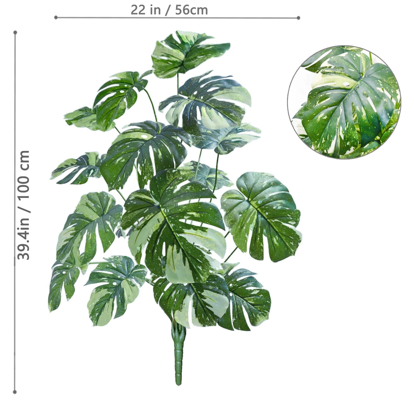 100 cm künstliche Monstera Pothos Alocasia Dekoration