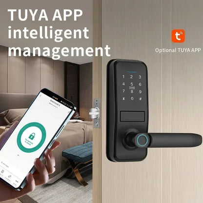 Serrure de porte intelligente à empreintes digitales Tuya