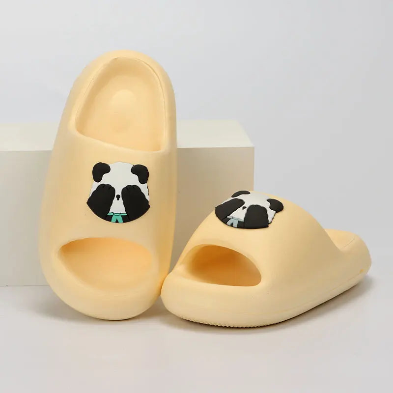 New Summer Panda Platform Slippers