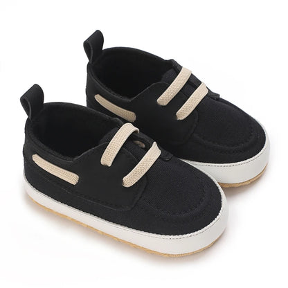 Newborn Baby Boys Leather Non-Slip Soft-Sole Infant Shoes