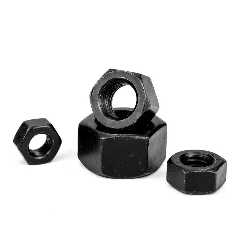 Carbon Steel Metric Hex Nuts in Various Sizes