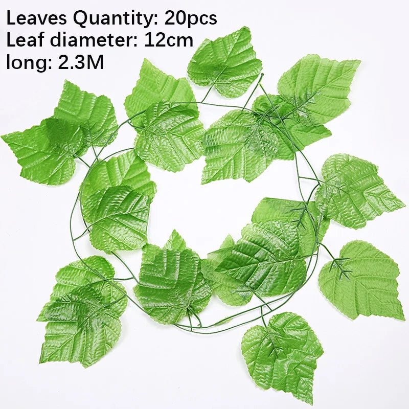 Artificial Green Ivy Vine Hanging Leaf Home Decor