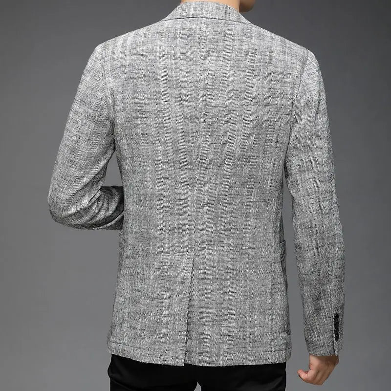 Korean Spring Thin Blazer- Minimalist Style for Men