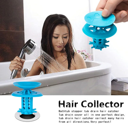 2-in-1 Drain Hair Catcher for Bathtub & Sink