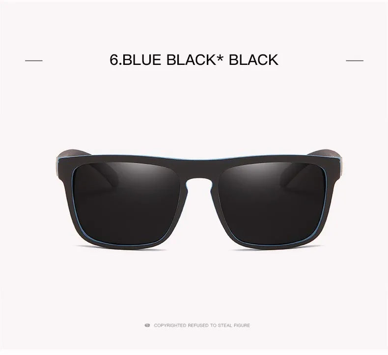 Unisex Square Polaroid Sunglasses Vintage Retro Style for Women Men