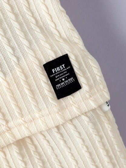 Set aus Poloshirt und Hose im College-Stil für Babys