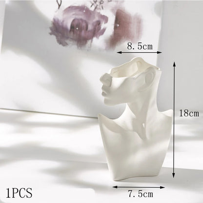 Nordic Style Ceramic Flower Vase Art