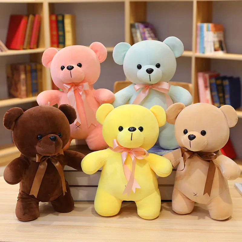 Poupée en peluche ours mignon - Jouets d'animaux en peluche doux