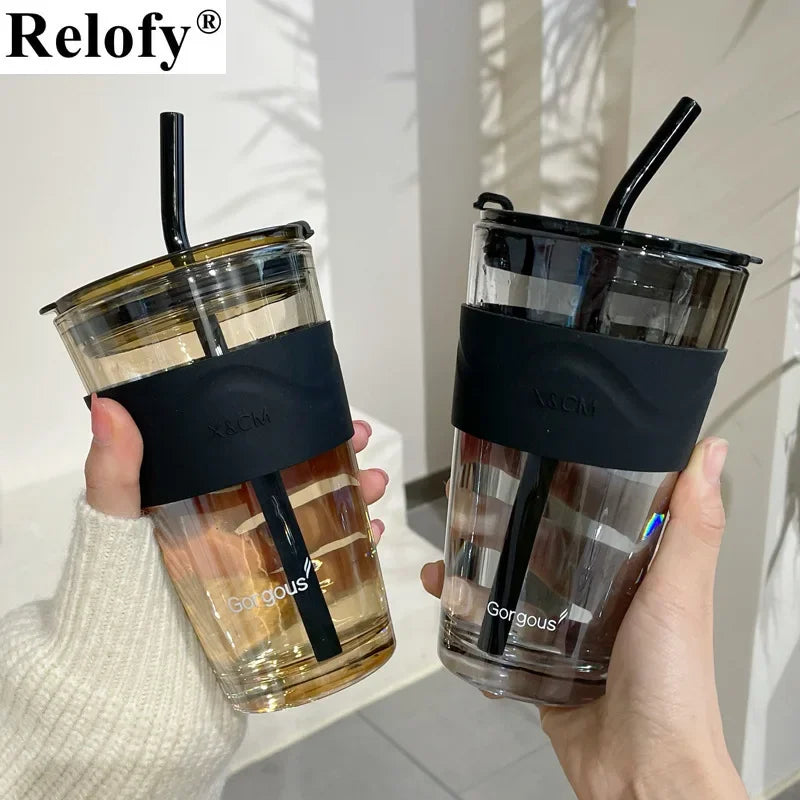 450ml Lead-Free Glass Mug Set