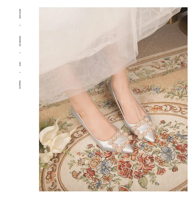 Women's Thin High Heeled Wedding Shoes