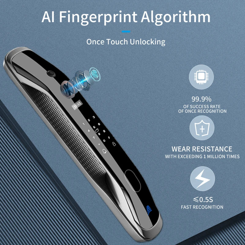 Serrure de porte intelligente de sécurité biométrique par empreinte digitale