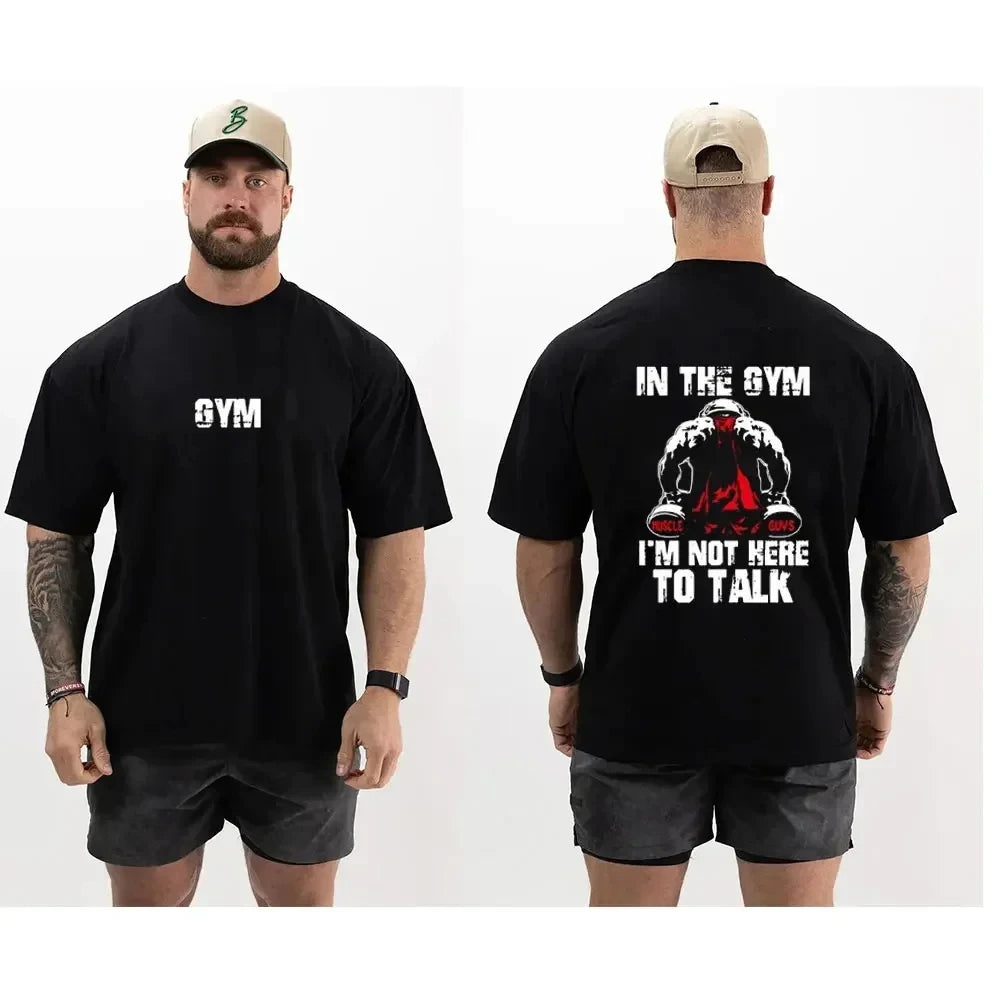 Bodybuilding-Kurzarm-T-Shirt für Herren