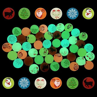 12/30PCS Luminous Bouncy Balls for Christmas