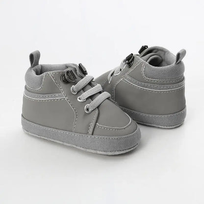 Bequeme High-Top-Sneakers aus Baumwolle mit weicher Sohle und rutschfester Sohle für Babys