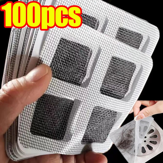 Disposable Mesh Hair Drain Catcher & Floor Drain Sticker