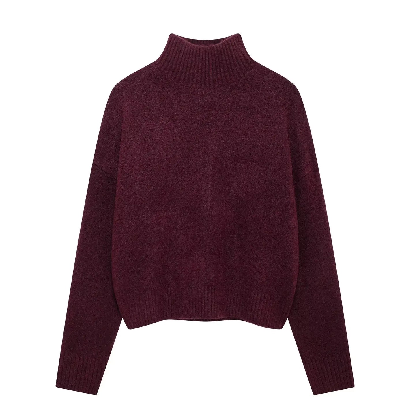 Pull ample à col rond pour femme