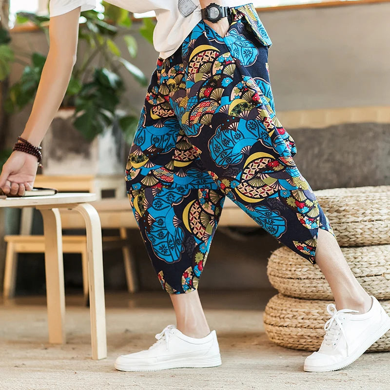 Harajuku Summer Baggy Calf Length Pants