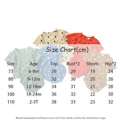 Freizeit-Set aus T-Shirt und Shorts mit Print für Kinder