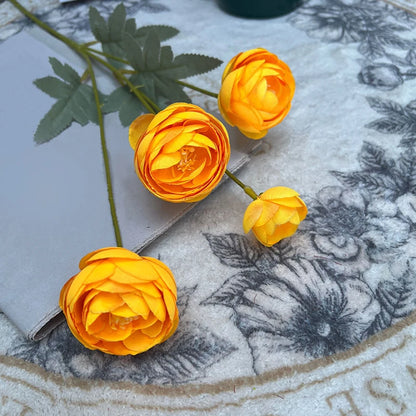 4 Köpfe Seidenpfingstrosenstrauß Künstliche Blumen