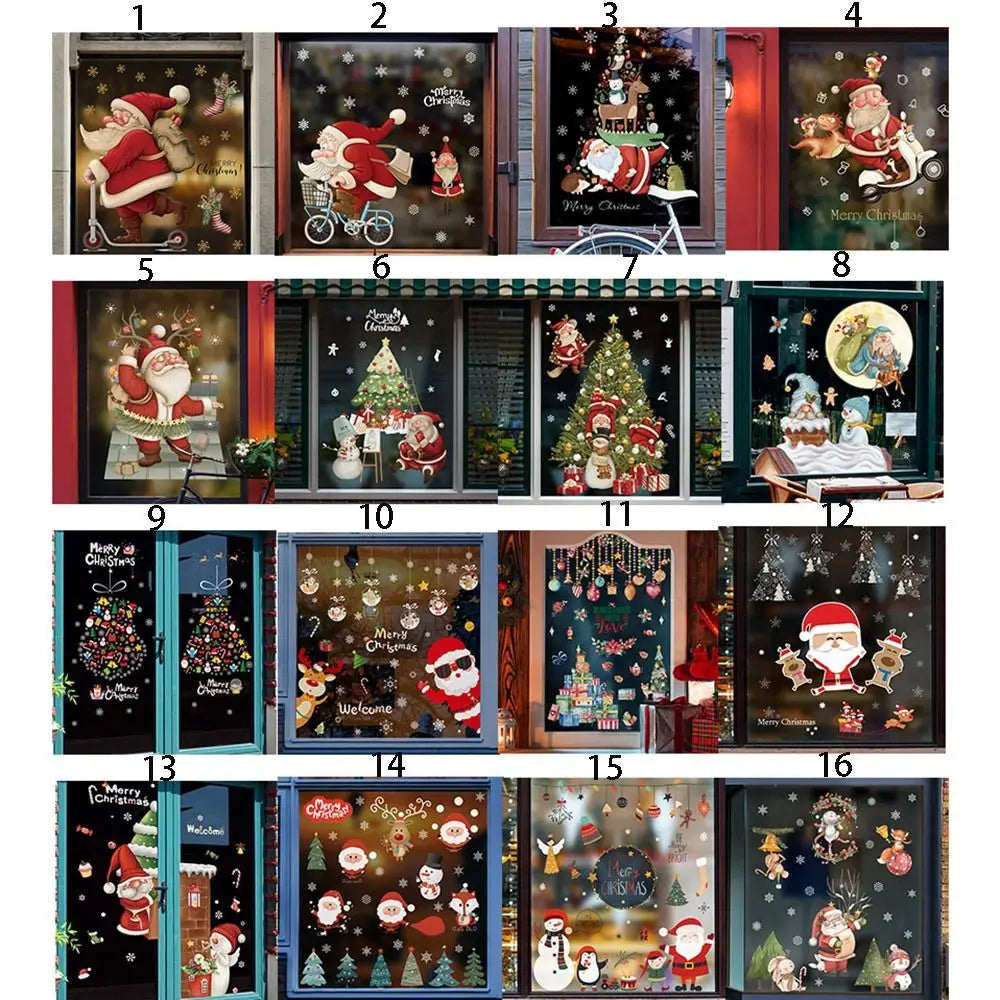 Fensteraufkleber „Merry Christmas Home Decor“ – Weihnachtsornament für festliche Geburtsgeschenke