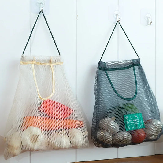 Kitchen's Multi-Layer Hanging Mesh Bags