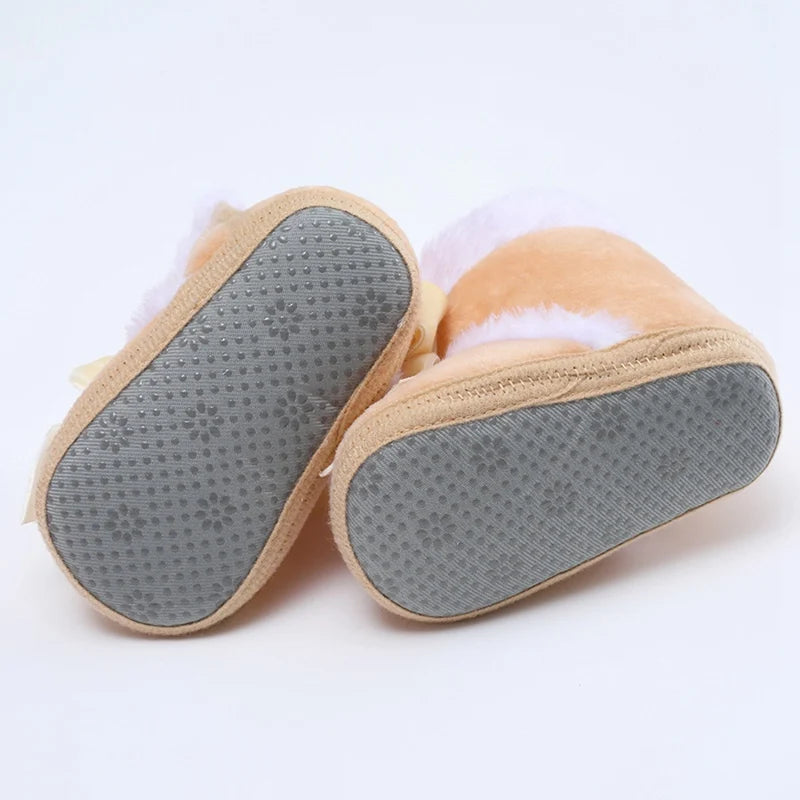 Baby Bowknot Warm Snow Boots for Girls