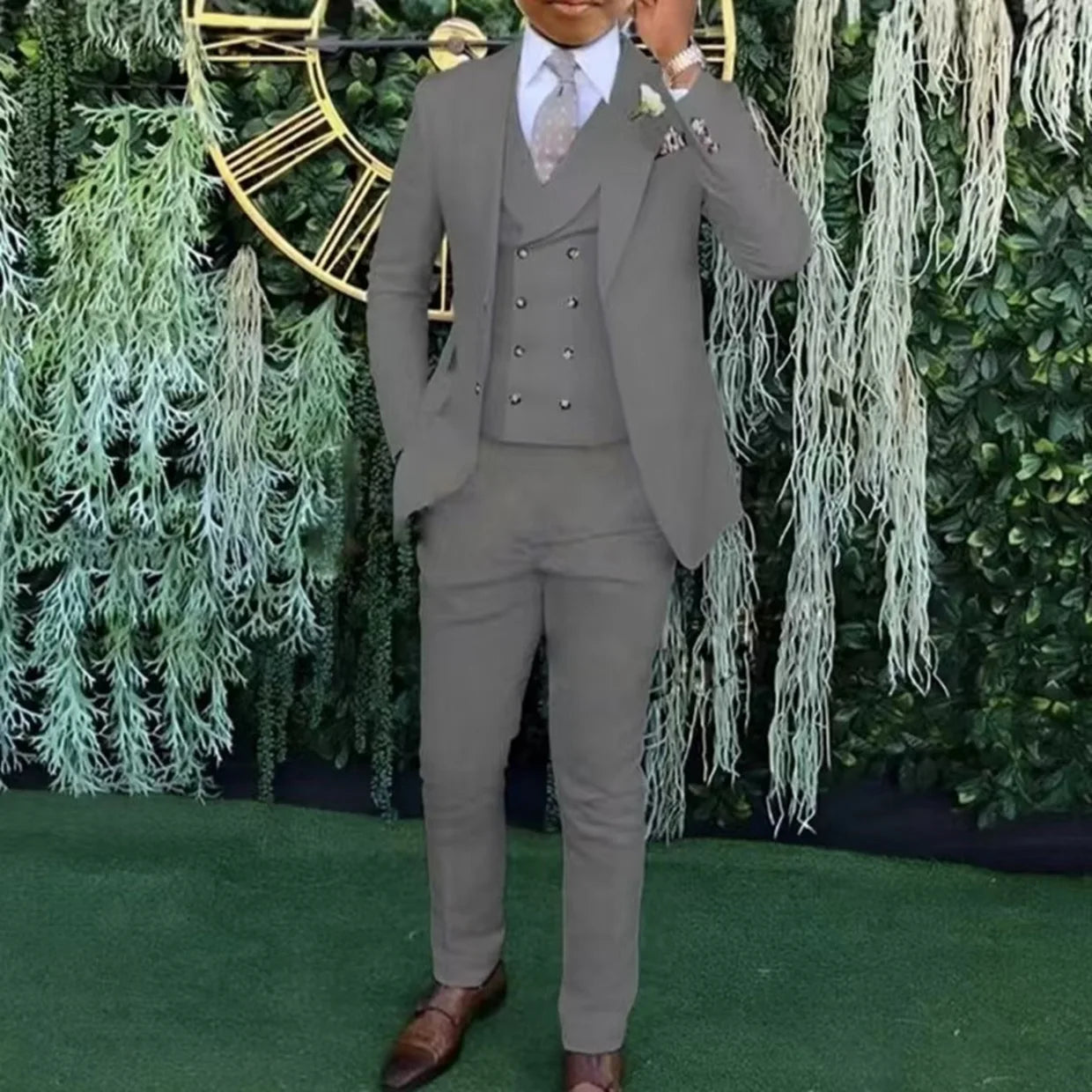 Weddings & Business Men's Slim Fit 3-Piece Suit