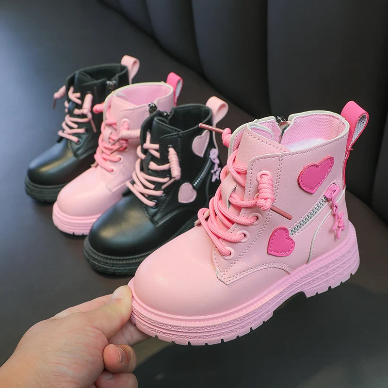 Bottes en caoutchouc roses pour filles