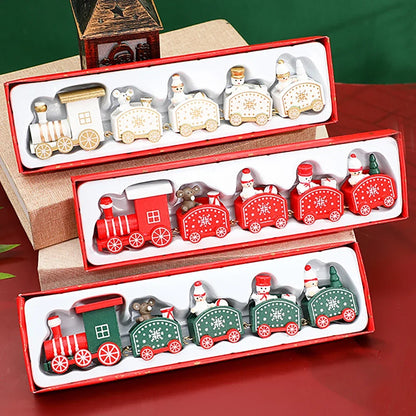 Wooden Train Christmas Ornaments & Gifts