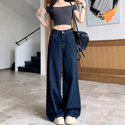 Casual Loose Straight Denim Jeans for Women