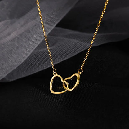 Hollow Love Heart Clavicle Chain Necklace