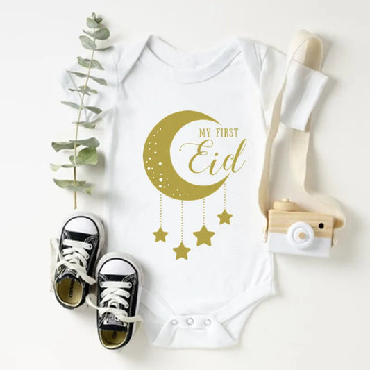 Newborn Eid-themed Baby Bodysuit