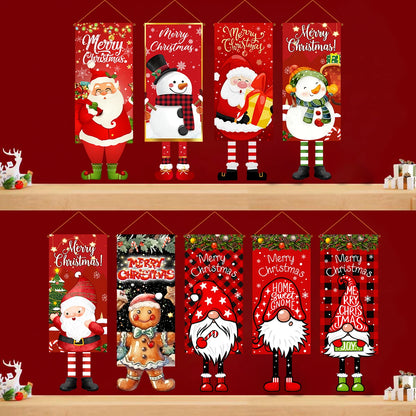 Christmas Hanging Flag Decoration for Home