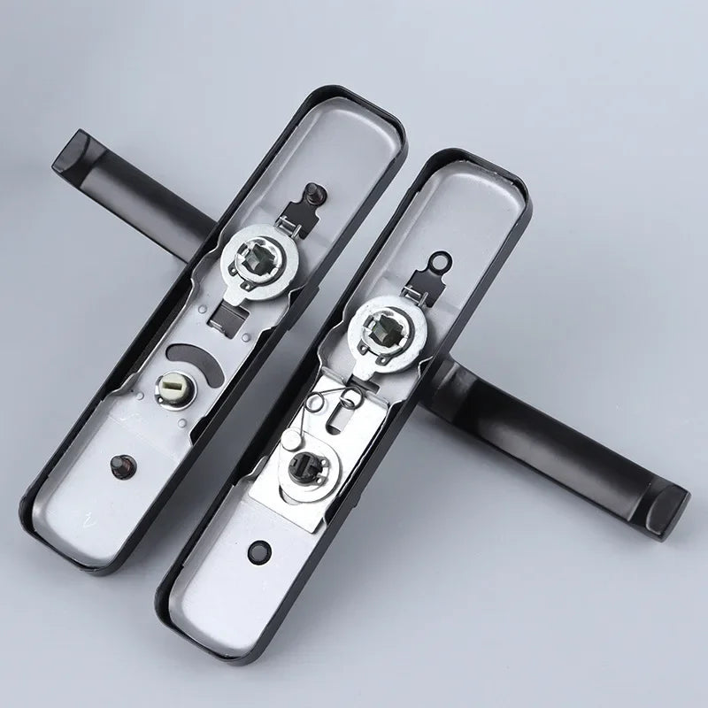 Schlüsselloses schwarzes Badezimmerschloss mit Zungengriff