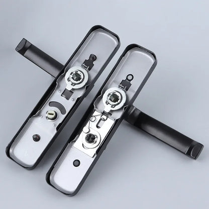 Schlüsselloses schwarzes Badezimmerschloss mit Zungengriff