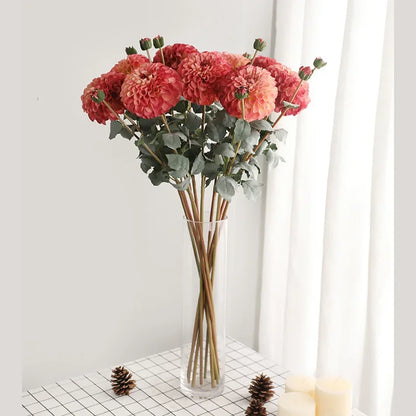Accessoires de studio de fausses fleurs de dahlia marguerite d'automne