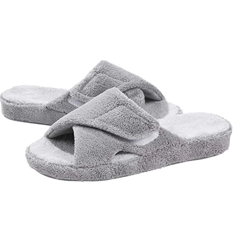 Cozy Fuzzy Slippers with Arch Support