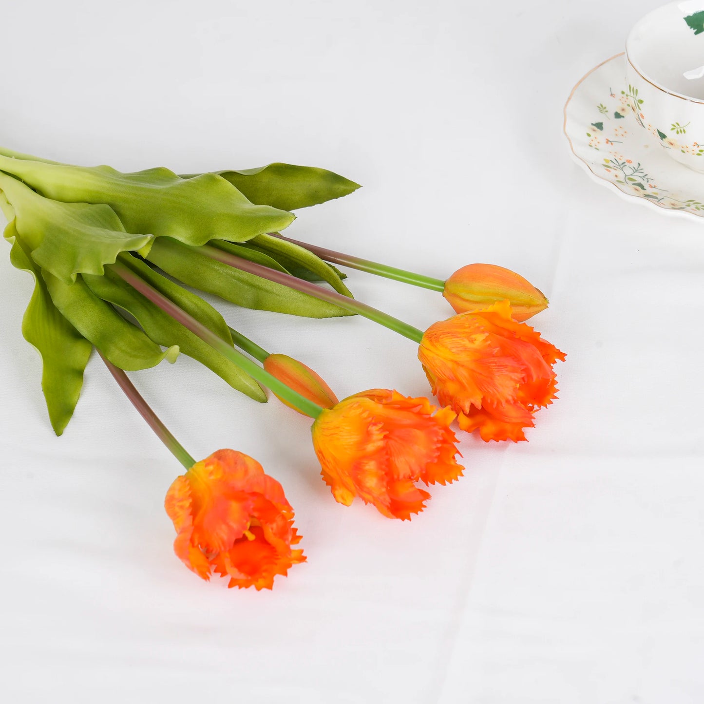 Parrot Wave Tulip Silicone Artificial Flowers