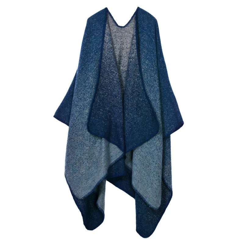 Lattice Travel Shawl- Cozy Imitation Cashmere Poncho